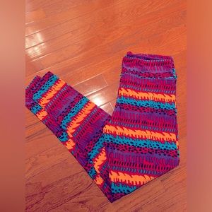 LulaRoe Tall & Curvy leggings FUN summer print New